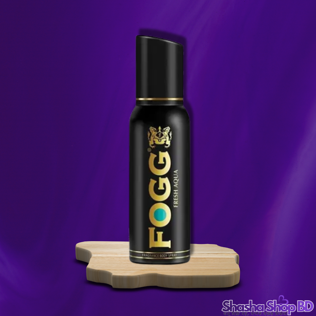 Fogg Fresh Aqua Fragrance Body Spray – 120ml (Cool, Refreshing & Long-lasting – এক নিমেষেই সমুদ্রের সতেজতা আর আভিজাত্যের ছোঁয়া!)