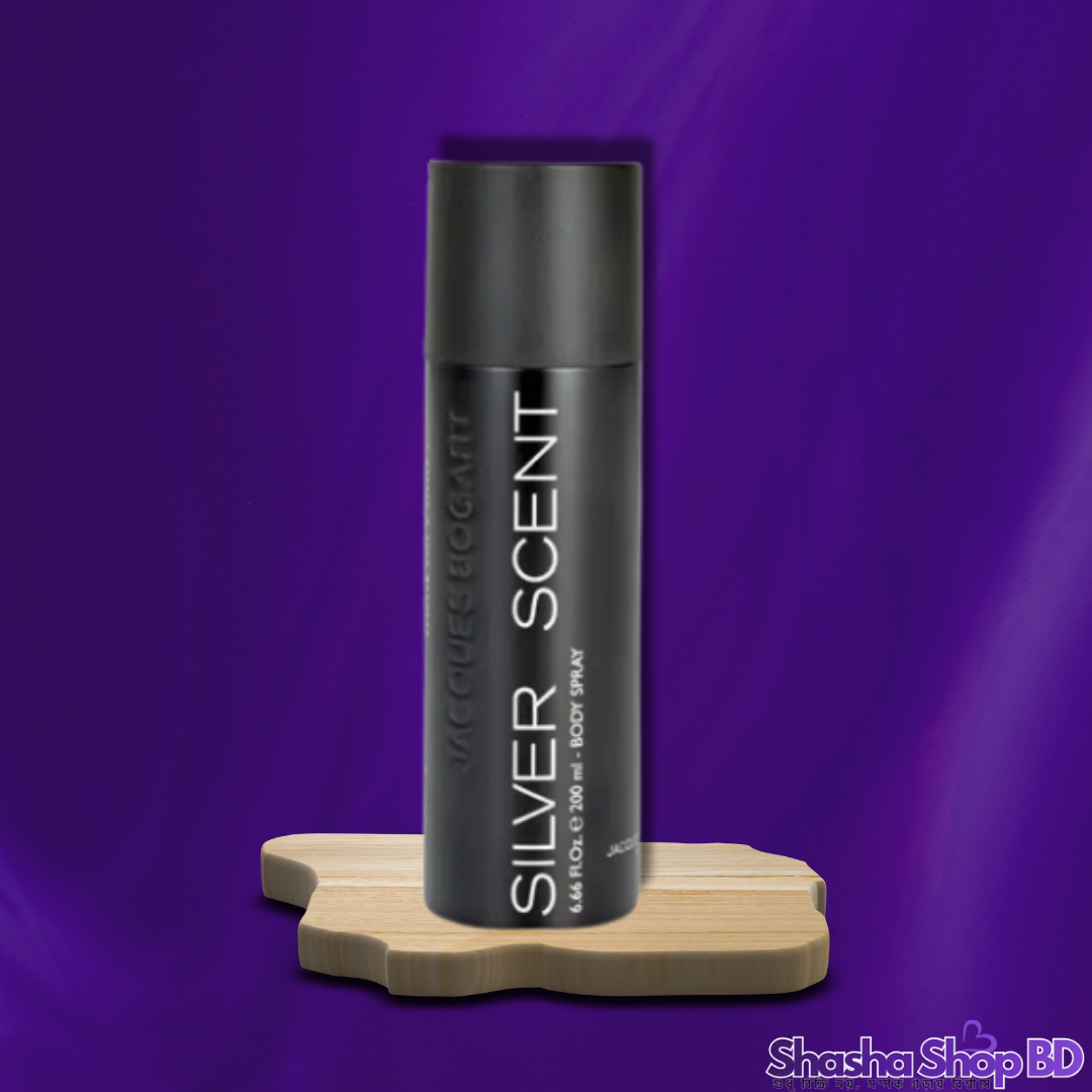 Jacques Bogart Silver Scent Body Spray – 200ml (Powerful, Intense & Mysterious – আপনার উপস্থিতিকে করে তুলুন আরও প্রভাবশালী এবং স্মরণীয়!)