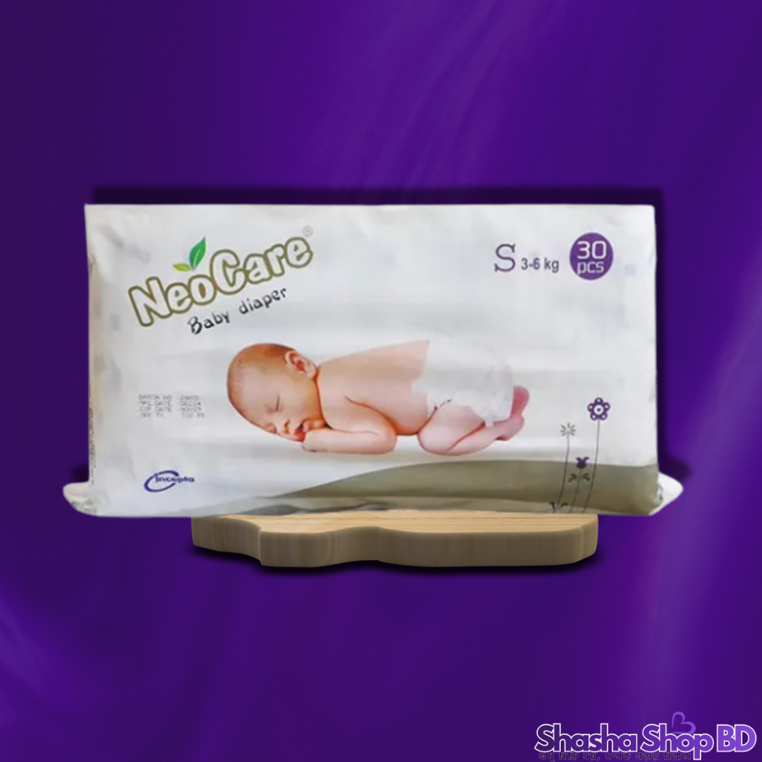 NeoCare Premium Belt Baby Diaper (S) – 30 Pcs (Superior Softness & High Absorption – আপনার সোনামণির কোমল ত্বকের প্রিমিয়াম সুরক্ষা!)