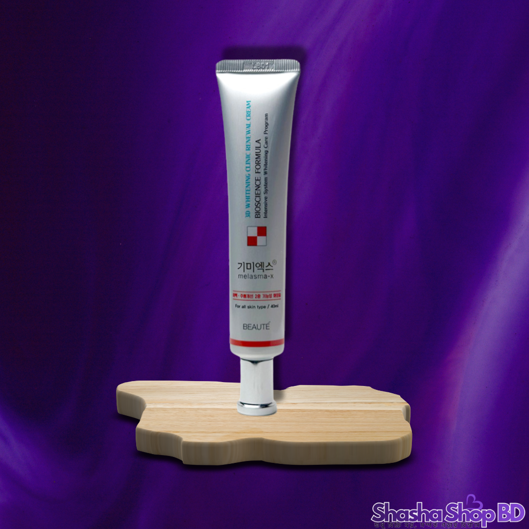 Beaute 3D Whitening Clinic Renewal Cream (40ml) (Intensive Whitening, Spot Correction & Skin Renewal – কোরিয়ান ডার্মাটোলজিক্যাল সল্যুশন!)