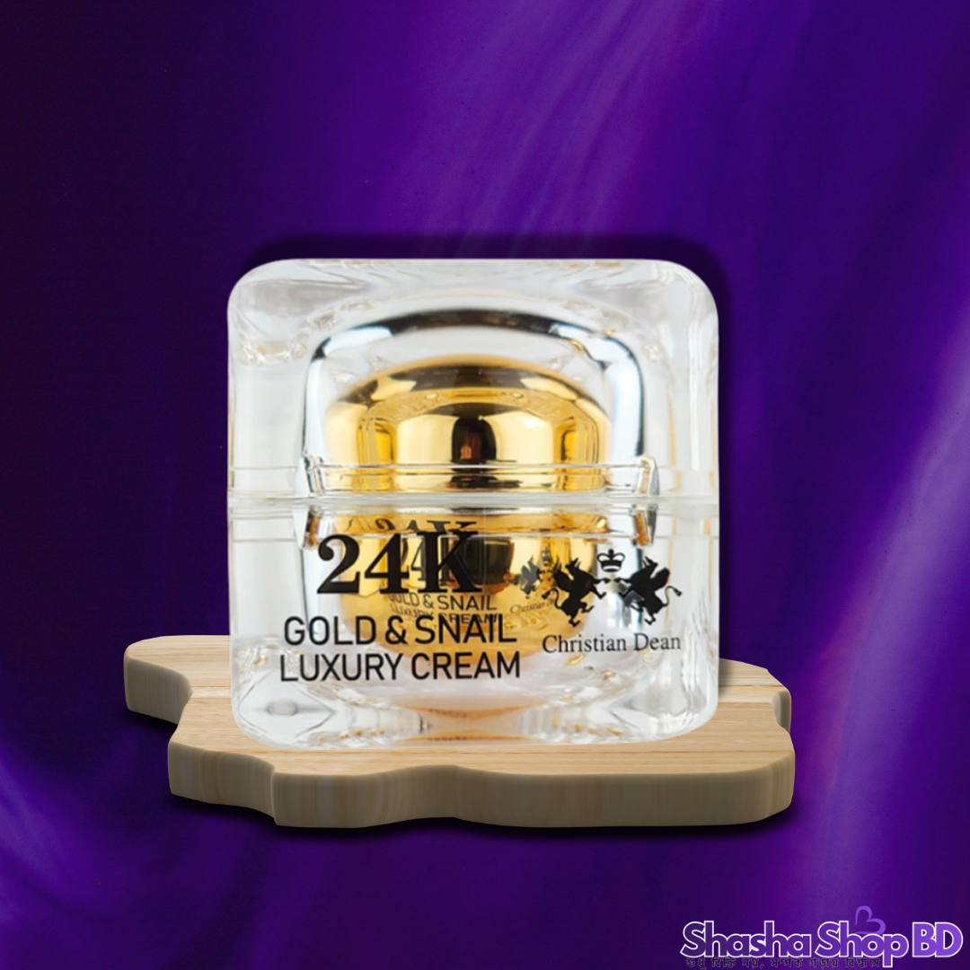 Christian Dean 24K Gold & Snail Luxury Cream (50ml) (Ultimate Skin Rejuvenation, Repairing & Radiant Glow – স্বর্ণ আর স্নেল মিউসিনের রাজকীয় স্পর্শে আপনার ত্বকের যত্ন!)