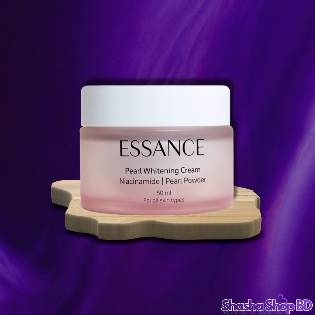 Essance Pearl Whitening Cream (50ml) (Natural Pearl Extract, Instant Brightening & Smooth Finish – মুক্তার আভায় পান উজ্জ্বল ও দাগমুক্ত ত্বক!)