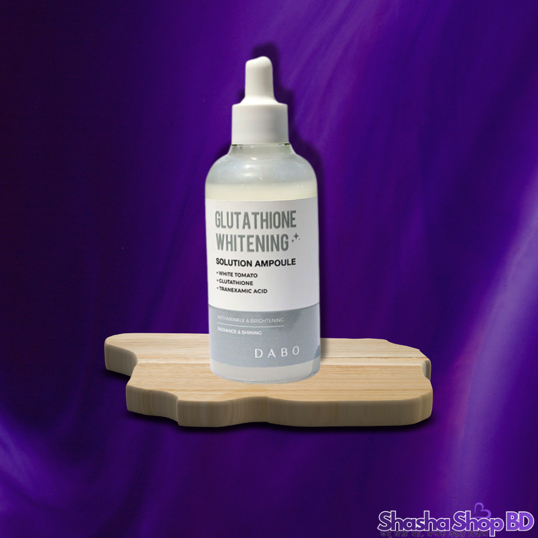 Dabo Glutathione Whitening Solution Ampoule (80ml) (Pure Glutathione, Intense Brightening & Dark Spot Eraser – পান দাগমুক্ত, উজ্জ্বল ও প্রাণবন্ত গ্লাস স্কিন!)