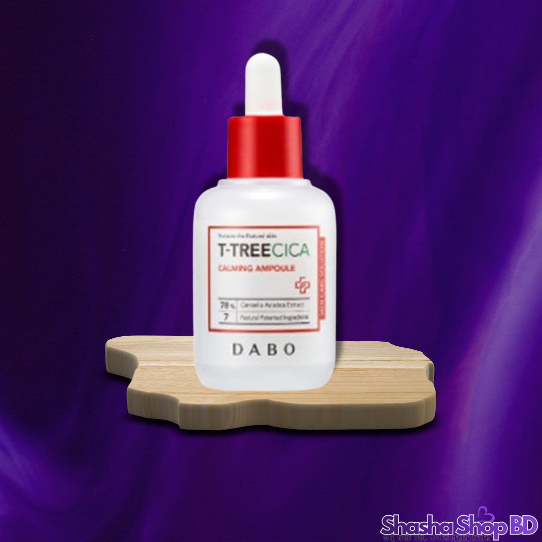 Dabo T-Tree Cica Calming Ampoule (50ml) (Tea Tree & Cica Power, Acne Control & Deep Soothing – ব্রণ মুক্ত এবং শান্ত ত্বকের জন্য জাদুকরী সল্যুশন!)