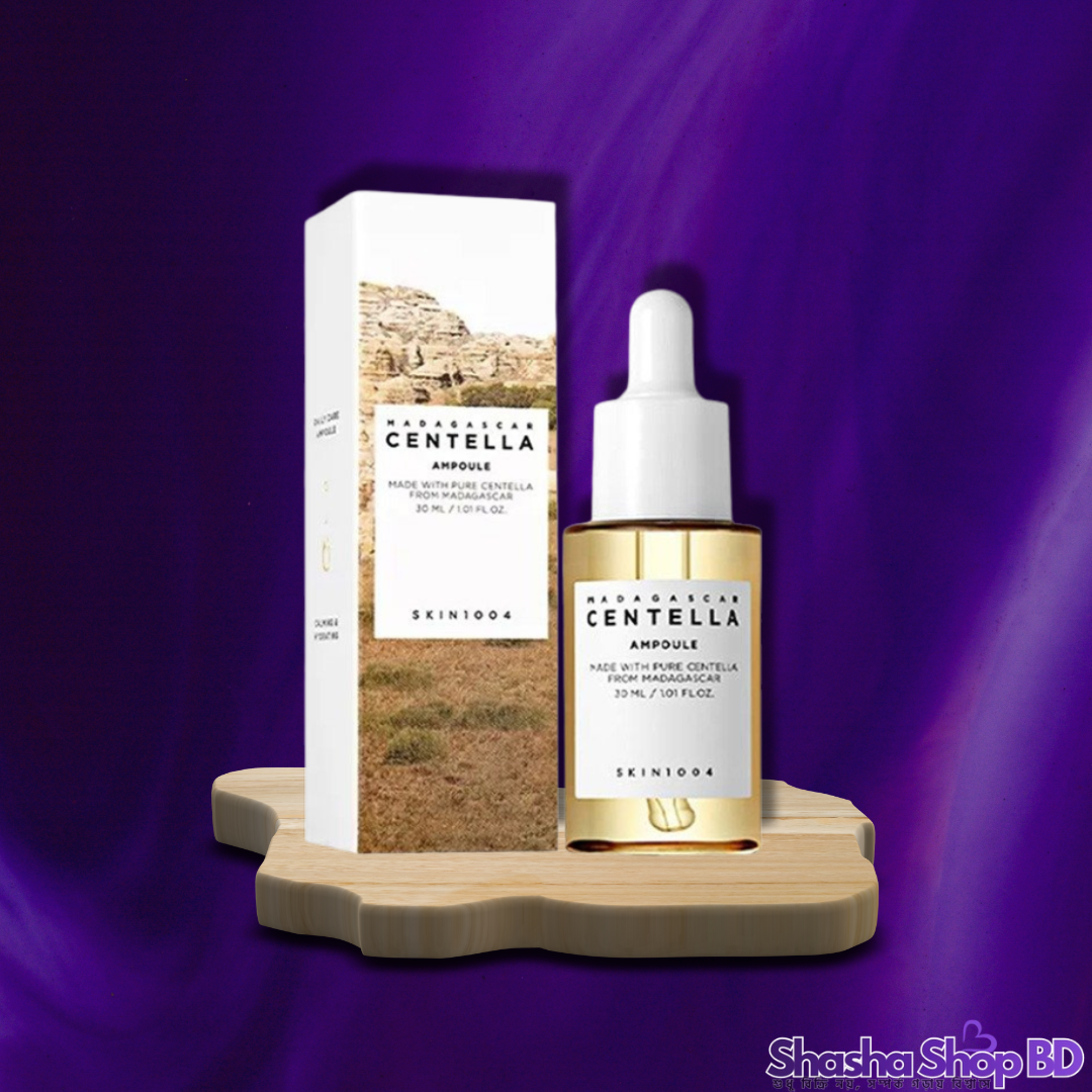 SKIN1004 Madagascar Centella Ampoule (30ml) (100% Centella Asiatica, Deep Soothing & Barrier Repair – ড্যামেজ স্কিনের জন্য পৃথিবীর শ্রেষ্ঠ প্রশান্তি!)