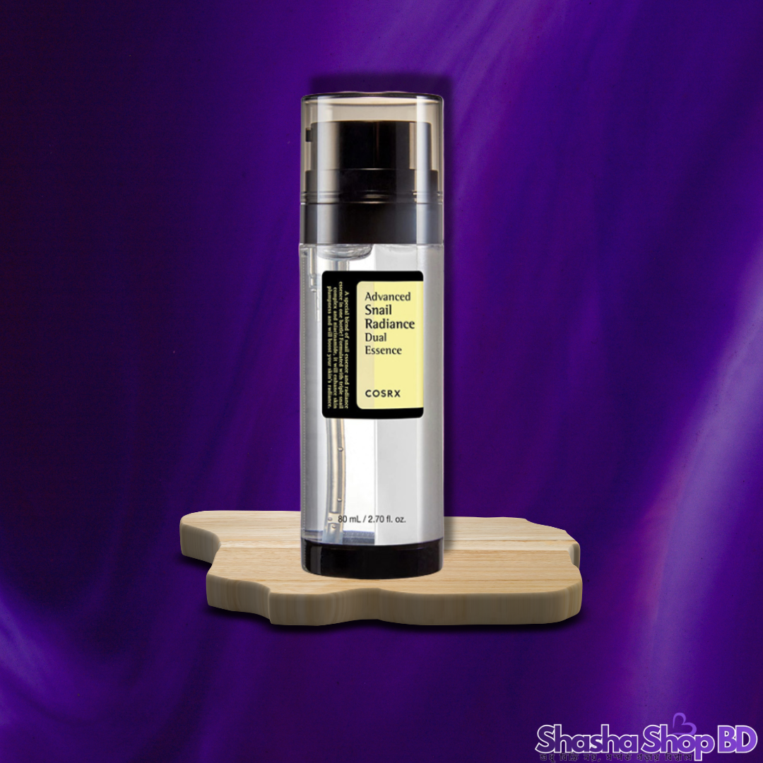 COSRX Advanced Snail Radiance Dual Essence (80ml) (Snail Mucin + Niacinamide Dual Formula – একই সাথে রিপেয়ার এবং সুপার ব্রাইটেনিং গ্লো!)