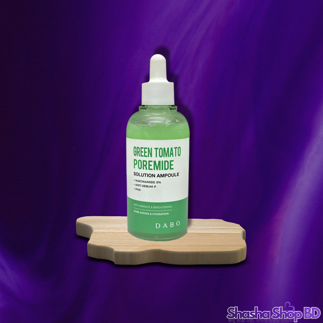 Dabo Green Tomato Poremide Solution Ampoule (80ml) (Green Tomato Extract & Pore Tightening – বড় লোমকূপ বা পোরস সমস্যার স্থায়ী সমাধান!)