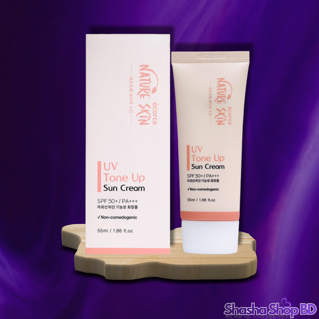 Nature Skin UV Tone Up Sun Cream (55ml) (SPF 50+ PA+++, Instant Brightening & UV Protection – রোদের সুরক্ষা আর ইনস্ট্যান্ট গ্লো এখন এক সাথে!)