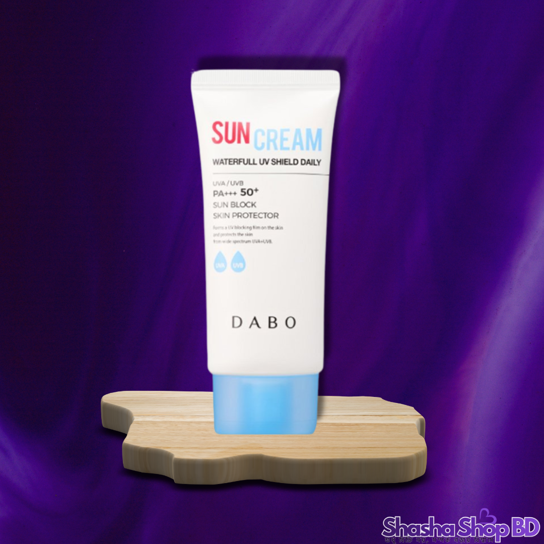 Dabo Waterfull UV Shield Daily Sun Cream (50ml) (SPF 50+ PA+++, High Hydration & Water-Based – আপনার ত্বকের জন্য প্রতিদিনের এক গ্লাস জলীয় প্রশান্তি!)