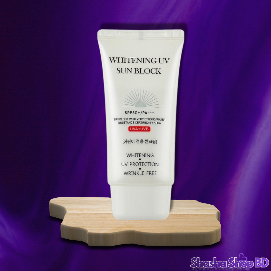Jigott Whitening UV Sun Block (70ml) (SPF 50+ PA+++, Brightening & Moisturizing – রোদ থেকে সুরক্ষা আর উজ্জ্বলতা এখন হাতের নাগালে!)