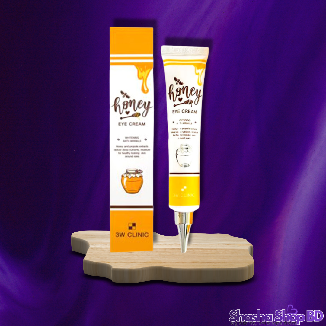 3W Clinic Honey Eye Cream (40ml) (Deep Nourishing & Elasticity – মধুর প্রাকৃতিক পুষ্টিতে চোখের চারপাশের ত্বক হোক নরম ও উজ্জ্বল!)