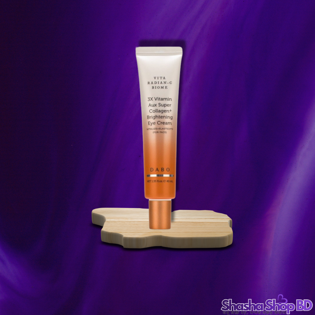 Dabo Vita Radian-C Biome 3X Vitamin Eye Cream (40ml) (Super Collagen + Brightening Specialist – ৩ গুণ ভিটামিন এবং কোলাজেনের শক্তিতে পান উজ্জ্বল ও তরুণ চোখ!)
