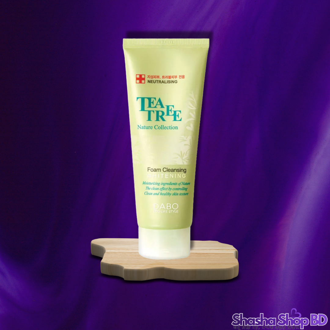 Dabo Tea Tree Nature Collection Foam Cleansing (150ml) (Acne Control & Oil Balancing – টি-ট্রি’র প্রাকৃতিক গুণে পান ব্রণমুক্ত ও ফ্রেশ সতেজ ত্বক!)