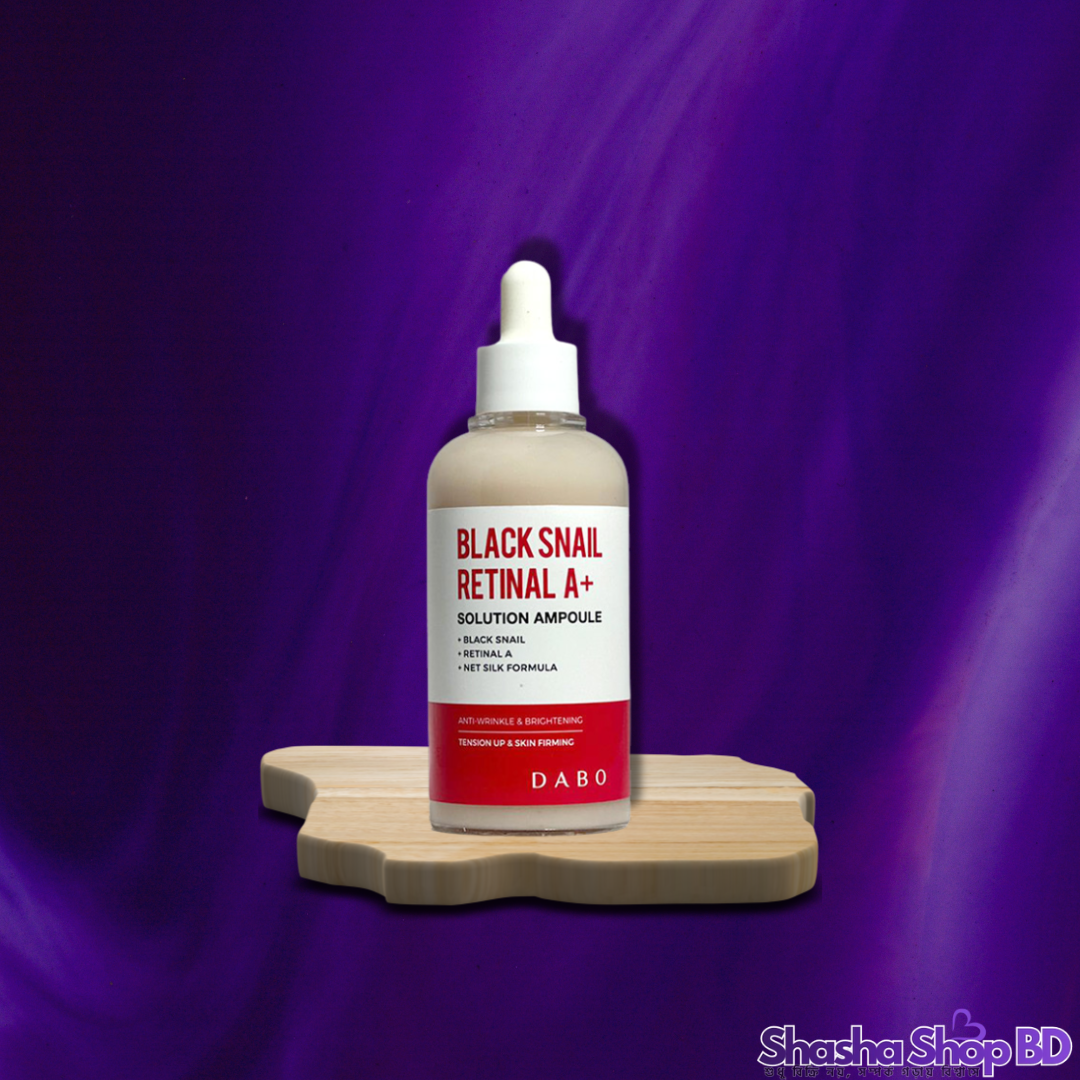 Dabo Black Snail Retinal A+ Solution Ampoule (80ml) (Advanced Anti-Aging & Skin Repair – রেটিনাল এবং ব্ল্যাক স্নেইল-এর ডাবল অ্যাকশনে ফিরে পান তারুণ্যদীপ্ত ত্বক!)