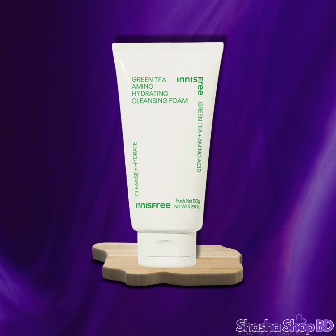 Innisfree Green Tea Amino Hydrating Cleansing Foam (150g) (Deep Hydration & Amino Acid Care – ত্বক পরিষ্কার করুন আর্দ্রতা না হারিয়েই!)