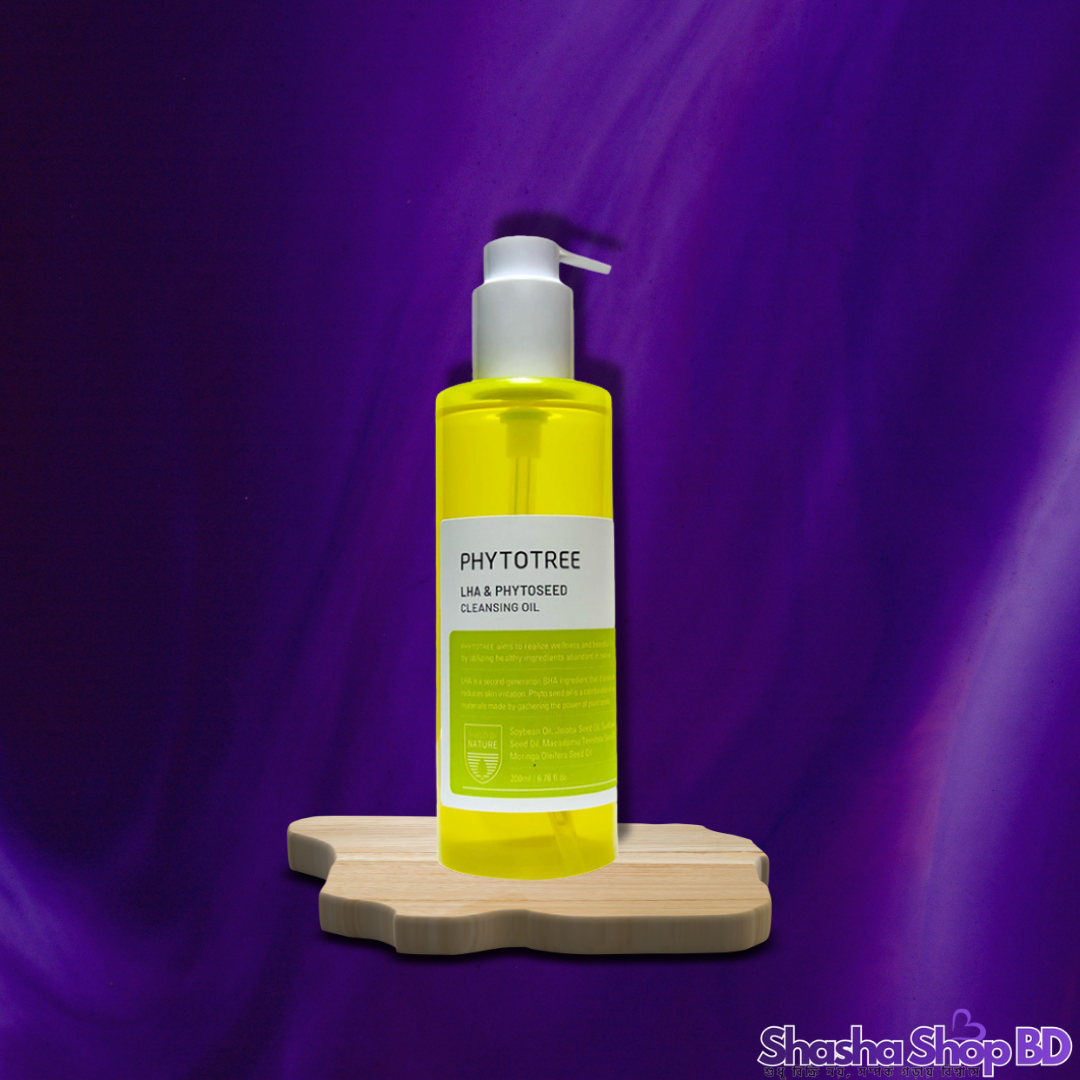 Phytotree LHA Phytoseed Cleansing Oil (200ml) (Gentle Exfoliation & Deep Cleansing – এলএইচএ এবং প্রাকৃতিক বীজের নির্যাসে পান পোরস-মুক্ত উজ্জ্বল ত্বক!)