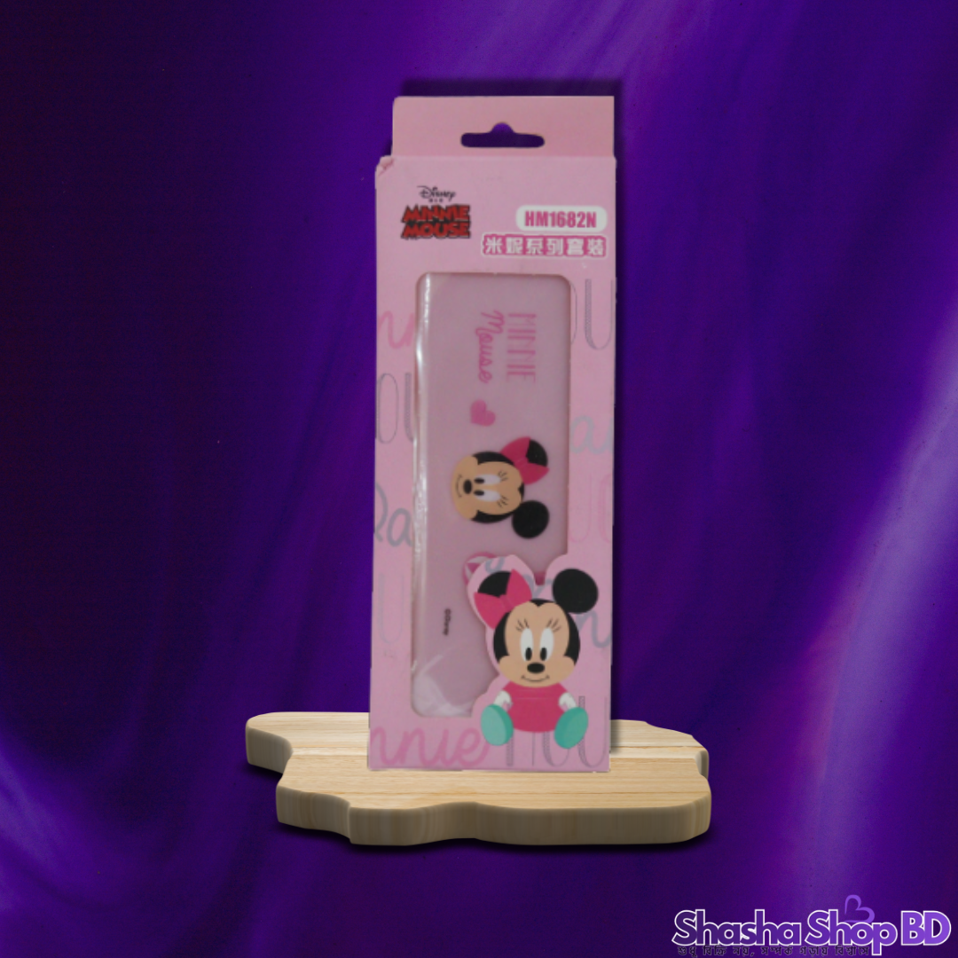 🎀 Disney Minnie Mouse Spoon Set - 2 Pcs Box (Model: HM1682N) (Cute Design & Kids' Favorite – আপনার ছোট্ট সোনামণির খাবার সময়কে করুন আরও আনন্দদায়ক!)