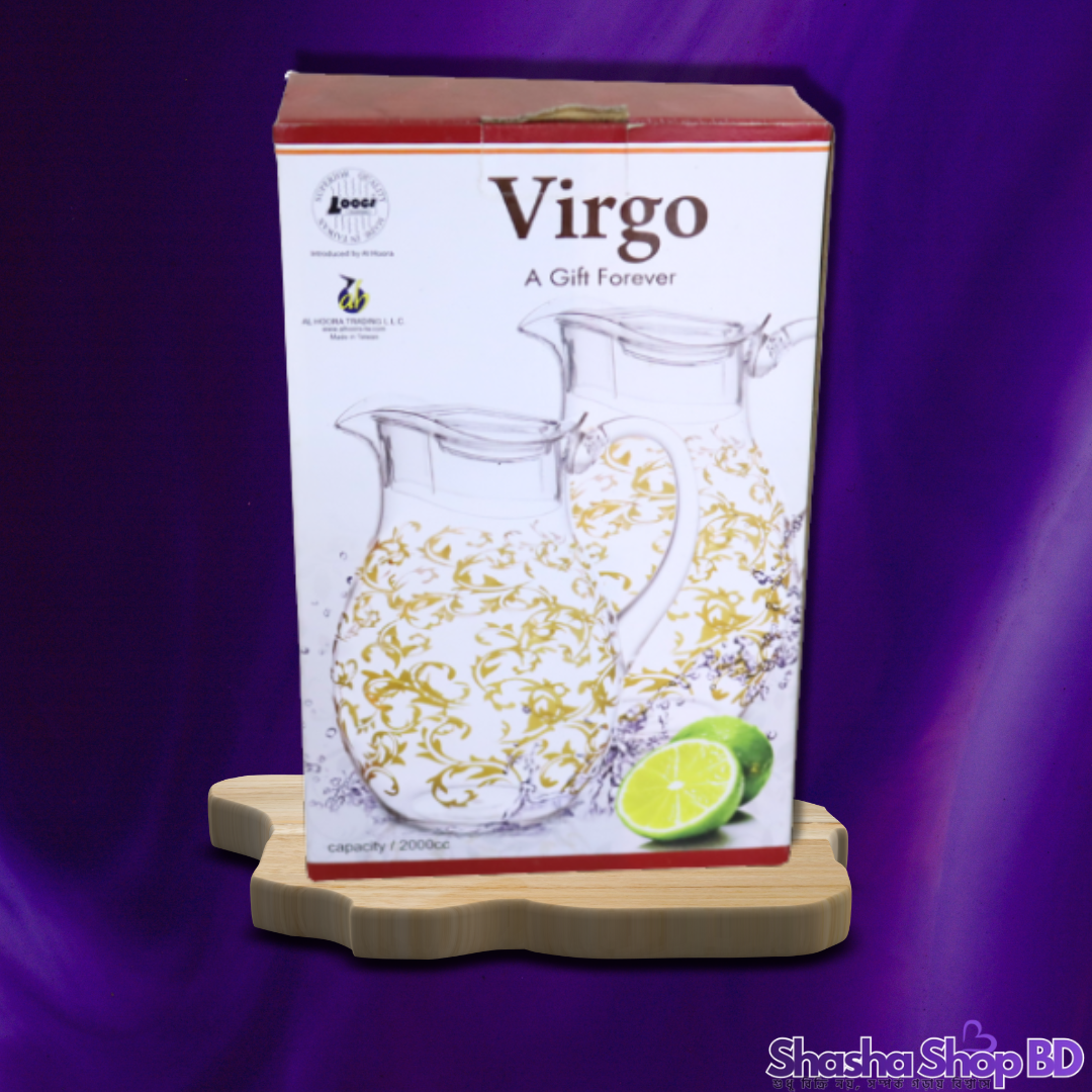🍶 Loocl Virgo Water Drop Shape Pitcher Jug (Model: AC29288) (A Gift Forever – আপনার ডাইনিং টেবিলে নিয়ে আসবে শৈল্পিক আভিজাত্য!)