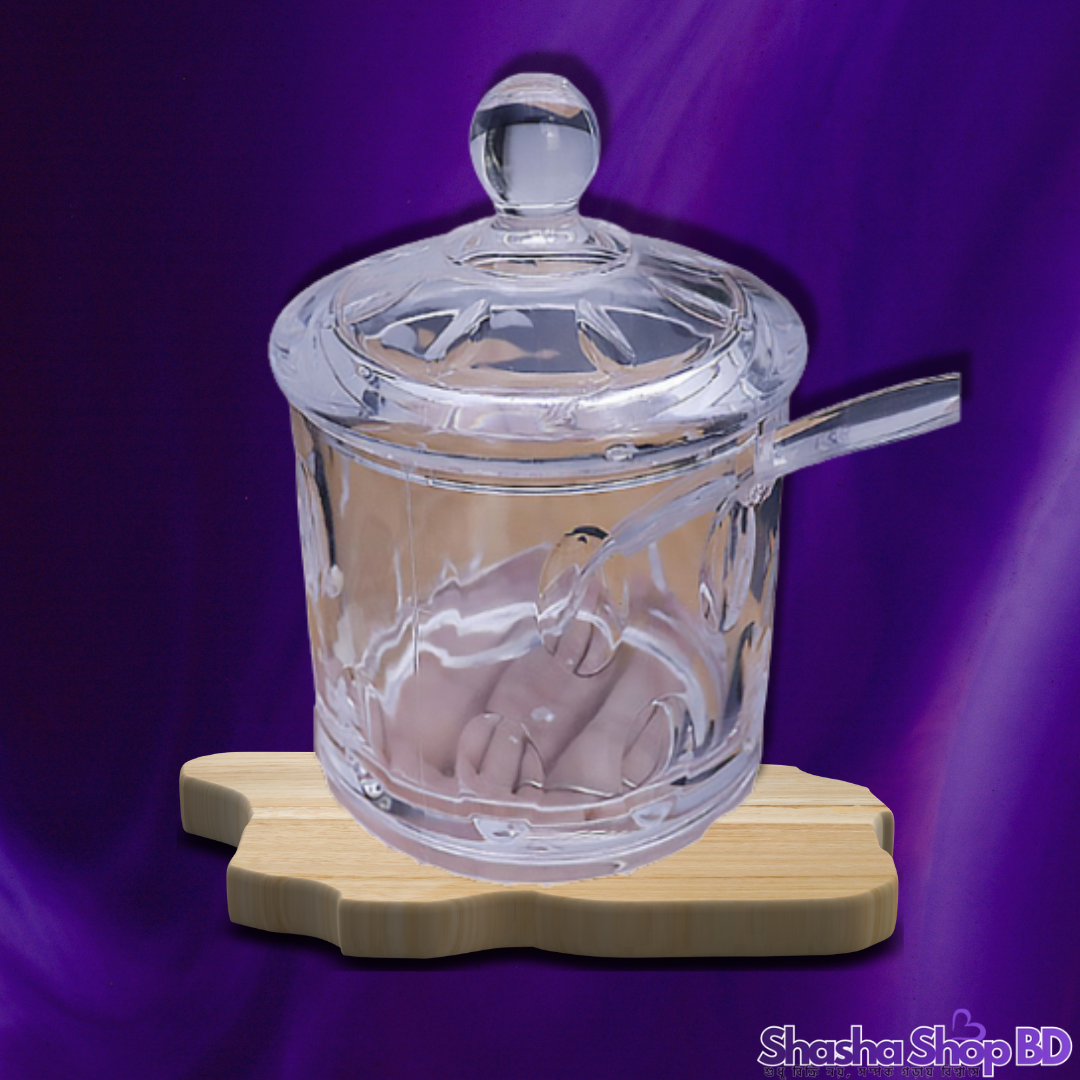 RE Squair Sugar Pot (Model: 3437 / 160578) (Crystal Clear Elegance for Your Tea Table – আপনার ডাইনিং ও টি-টেবিলকে করুন আরও পরিপাটি!)