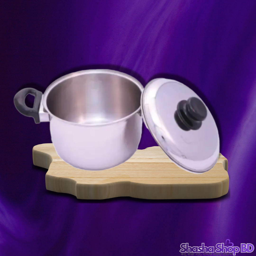 🍲 SKB Sauce Pan With SS Lid & Bakelite Handle - 22 cm (Compact Efficiency & Trusted Quality – আপনার নিত্যদিনের রান্নায় নিয়ে আসুন পূর্ণ স্বস্তি!)