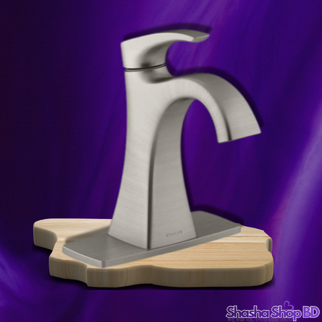 🚿 Kohler Maxton Brushed Nickel 1-Handle Single Faucet (Modern Minimalism & Superior Control – আপনার বাথরুমে আনুন আভিজাত্য ও আধুনিকতার ছোঁয়া!)