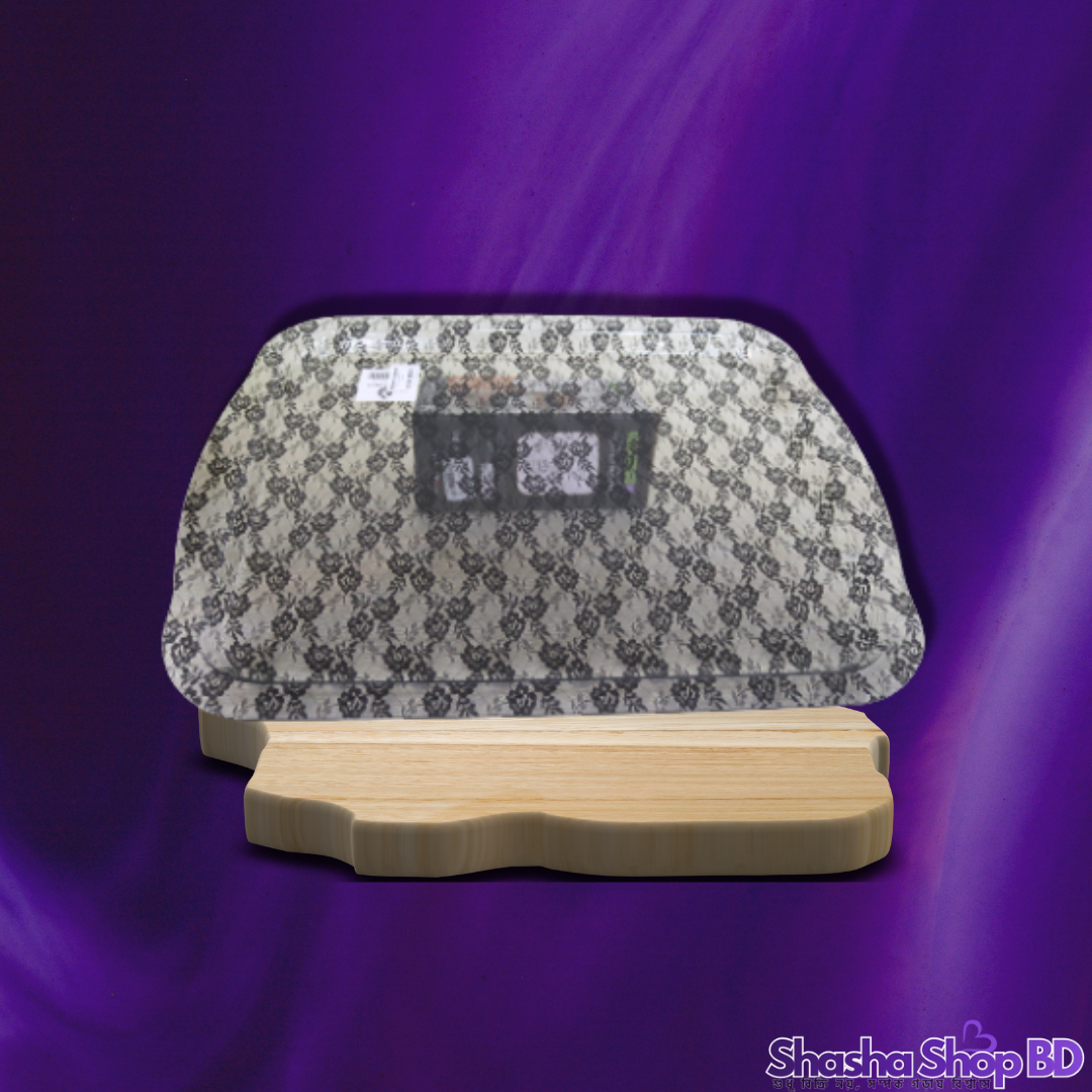 ☕ Loocl White Lace Fabric Serving Tray - Model: AC36159 (Sophisticated Serving with a Touch of Lace – আপনার আপ্যায়নে নিয়ে আসুন আভিজাত্য ও নান্দনিকতার মেলবন্ধন!)