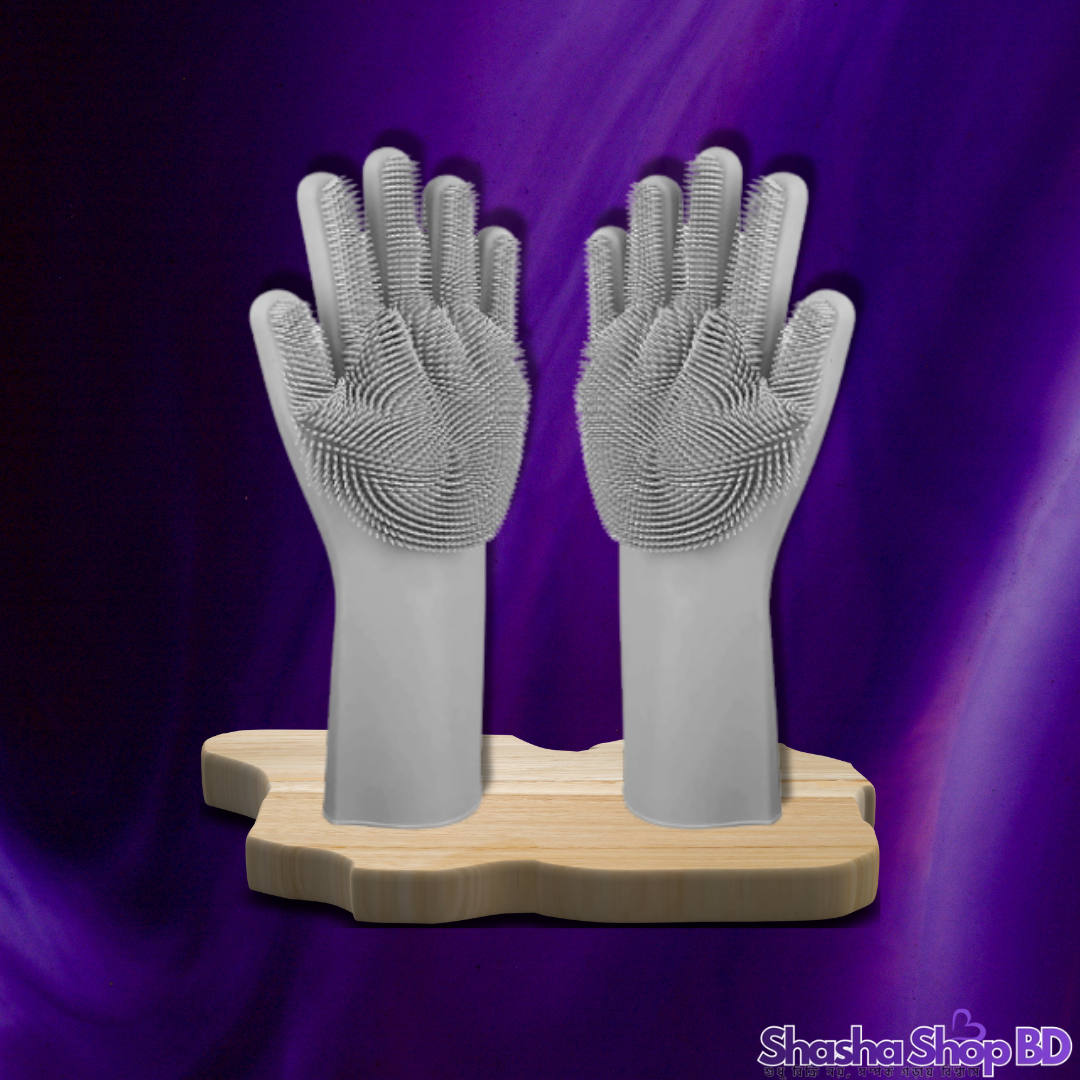 🧤 CC Silicone Washing Hand Gloves (1 Pair) (Cleaning Made Effortless & Hygienic – আপনার হাতকে রাখুন সুরক্ষিত, ঘরকে রাখুন ঝকঝকে!)