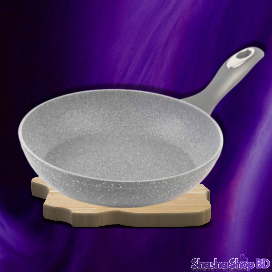 🍳 Luxury Point Aluminum Marble Forged Fry Pan - 28 cm (WX1028) (Healthy Cooking, Elegant Kitchen – আপনার রান্নায় নিয়ে আসুন আধুনিক আভিজাত্য ও স্থায়িত্ব!)