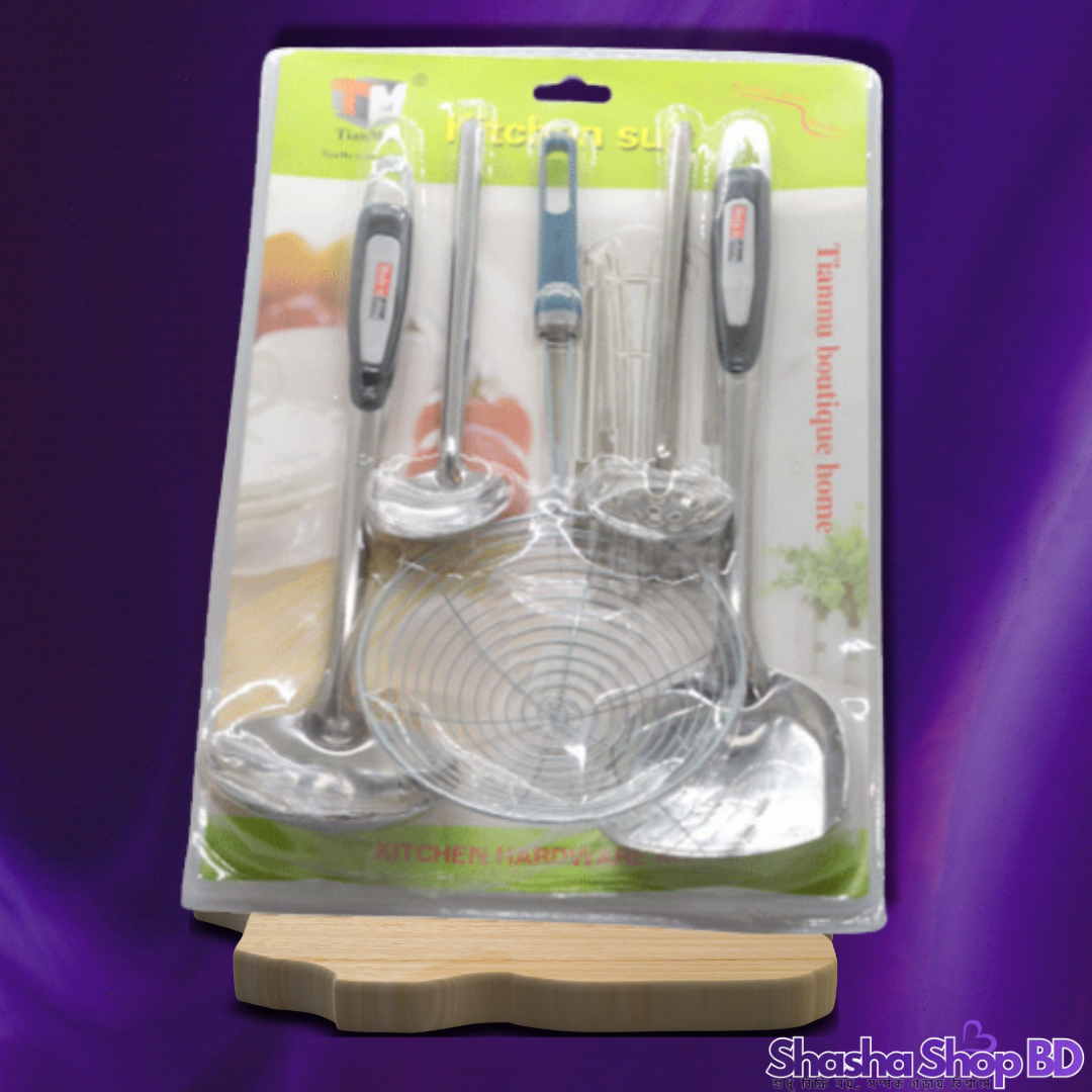 Tianmu Boutique Home Kitchen Suit Set - Model: TM-655 (Professional Quality, Master Cooking – আপনার রান্নার কাজকে করুন আরও সহজ ও পরিপাটি!)