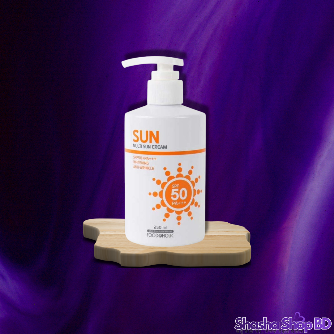 ☀️ FOODAHOLIC Multi Sun Cream - 250 ml (Full Body Protection, Family Size – মুখ থেকে পা পর্যন্ত সম্পূর্ণ বডিকে রাখুন রোদের ক্ষতি থেকে মুক্ত!)