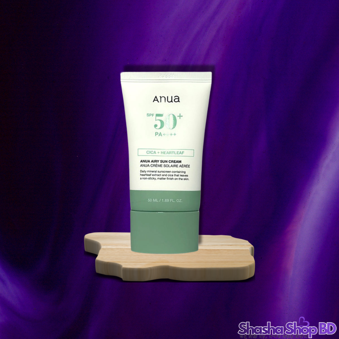 ☁️ Anua Heartleaf Silky Airy Sun Cream - 50 ml (Weightless Protection, Silky Finish – বাতাসের মতো হালকা, সিল্কের মতো মসৃণ সুরক্ষা!)
