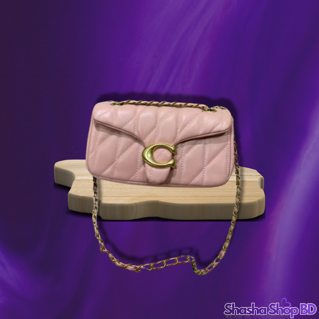 Premium Quality Quilted Chain Strap Crossbody Bag - স্টাইলিশ লেডিস ক্লাচ ব্যাগ