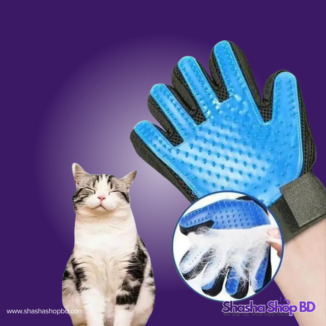 🐾 Pet Fur Removing and Massaging Gloves (Gentle Grooming, Effective Deshedding & Relaxing Massage – আপনার পোষা প্রাণীর গ্রুমিং হোক আনন্দদায়ক!)