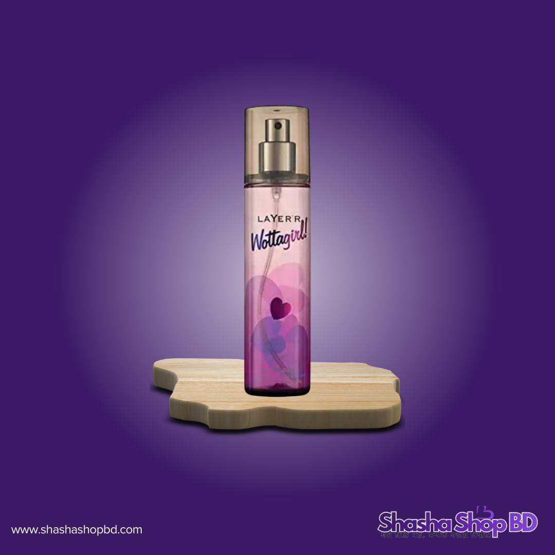 ❤️ Layer'r Wottagirl Secret Crush Body Splash - 135ml (A Sweet & Sensual Fragrance – গোপন এক মোহনীয় সুবাসে নিজেকে রাখুন সারাদিন সতেজ!)