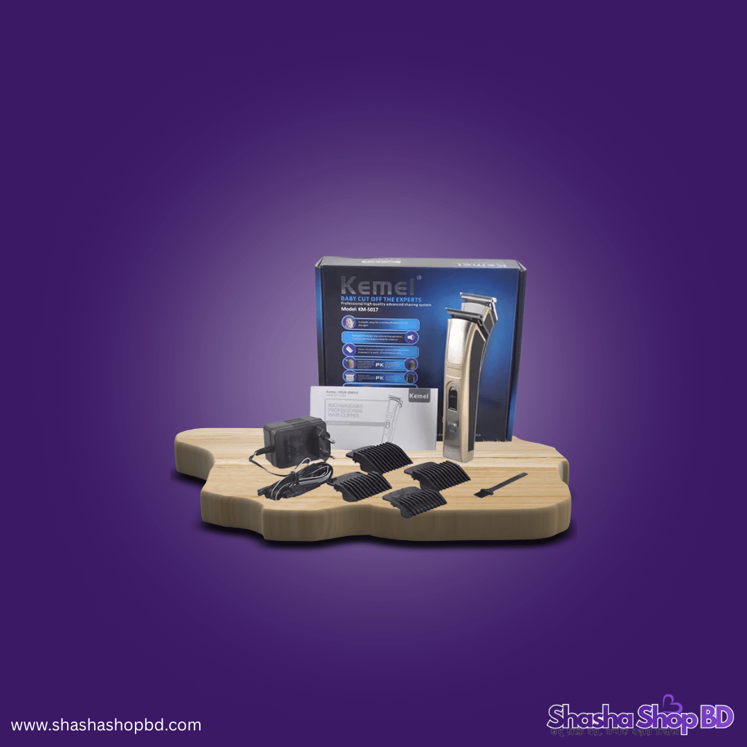 Kemei KM-5017 Rechargeable Hair Clipper & Trimmer - পারফেক্ট গ্রুমিং সলিউশন