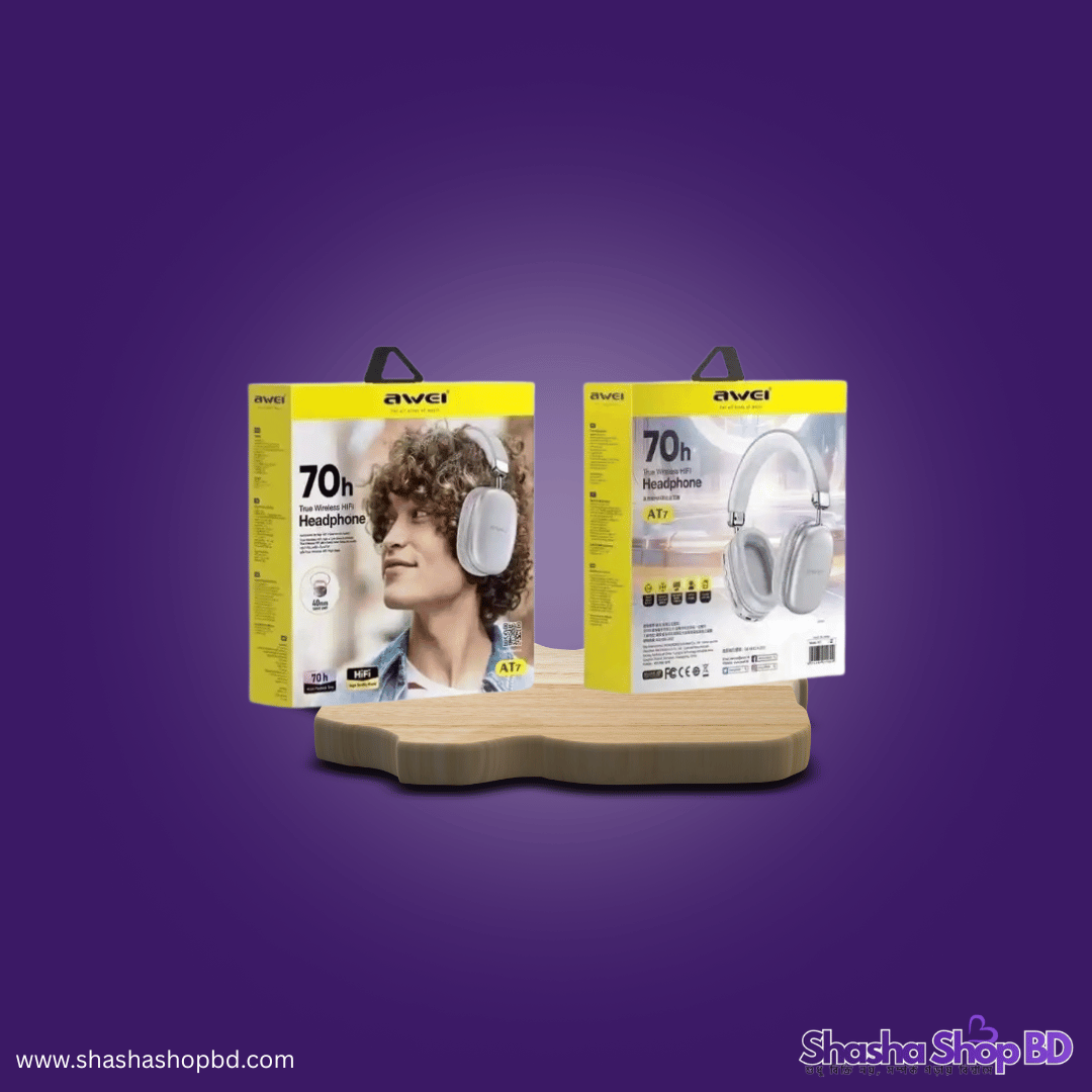 Awei AT7 Wireless Hi-Fi Headphones - মিউজিকের প্রতিটি বিট উপভোগ করুন একদম স্পষ্টভাবে