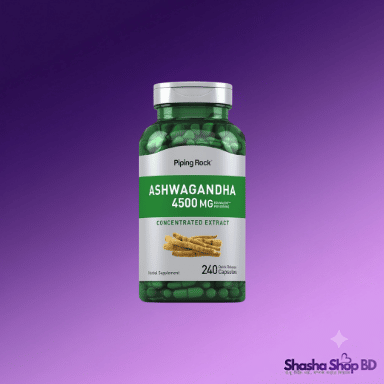 Piping Rock Ashwagandha 4500mg – Concentrated Extract (240 Quick Release Capsules)