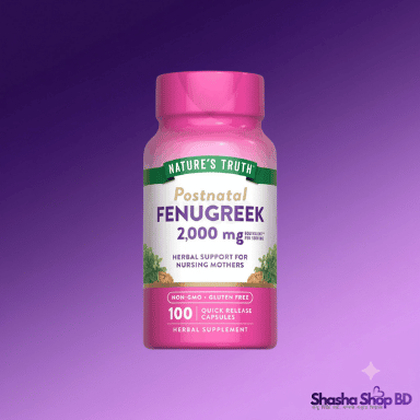 Nature's Truth Postnatal Fenugreek 2,000mg – Herbal Support for Nursing Mothers (100 Capsules)