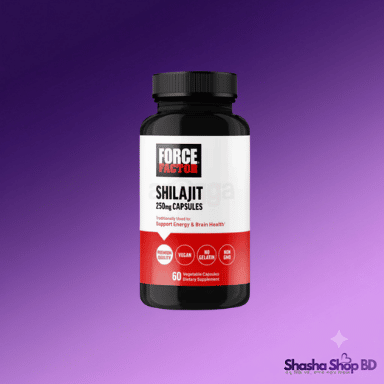 Force Factor Shilajit 250mg – Support Energy & Brain Health (60 Vegetable Capsules)