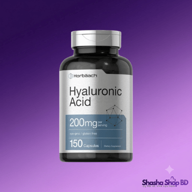 Horbäach Hyaluronic Acid 200mg – Non-GMO & Gluten Free (150 Capsules)