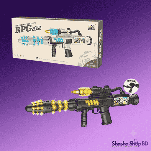 RPG 2060 Electric Music Gun – Light & Sound Toy Blaster for Kids