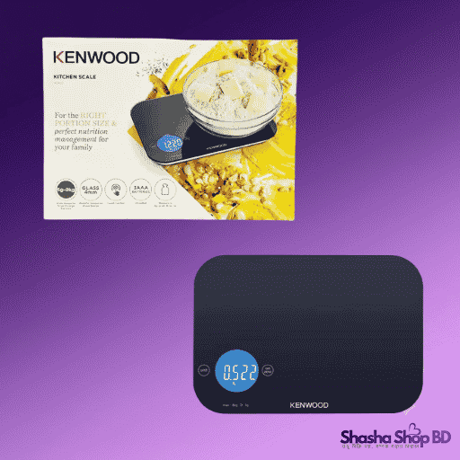 Kenwood Digital Kitchen Scale WEP50 – 8kg Capacity, Touch Control, Tempered Glass | Shasha Shop BD