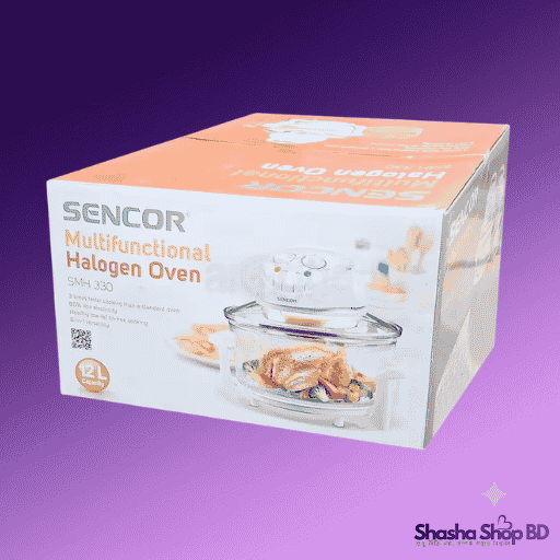 SENCOR SMH 330 Multifunctional Halogen Oven 12L – 1400W, 6-in-1 Cooking, Oil-Free | Shasha Shop BD