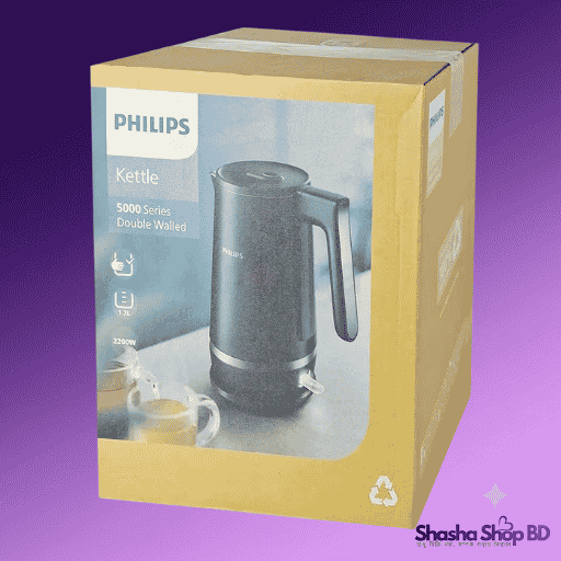 Philips HD9395/90 Double-Walled Electric Kettle Series 5000 – 2200W, 1.7L | Shasha Shop BD