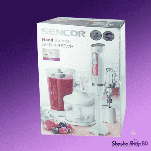 Sencor SHB 4260WH Multi-Function Hand Blender with Chopper & Whisk - Shasha Shop BD