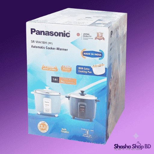 Panasonic SR-WA18H(PF) Automatic Rice Cooker with Food Warmer, 1.8L - Shasha Shop BD