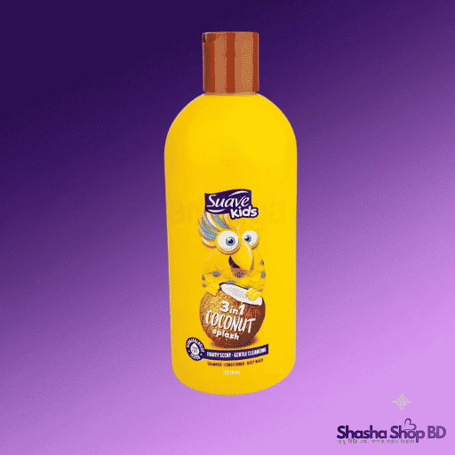Suave Kids 3-in-1 Coconut Splash Shampoo, Conditioner & Body Wash 350ml - Shasha Shop BD