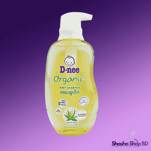 D-nee Organic Baby Shampoo Extra Gentle Formula 400ml - Aloe Vera - Shasha Shop BD