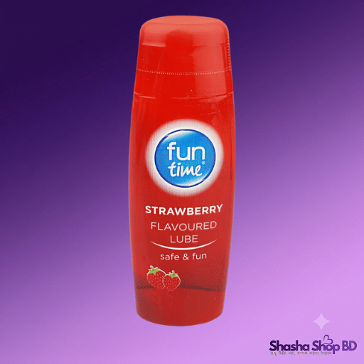 Funtime Strawberry Flavoured Water Based Lube – 75ml Squeeze Bottle | Shasha Shop BD
