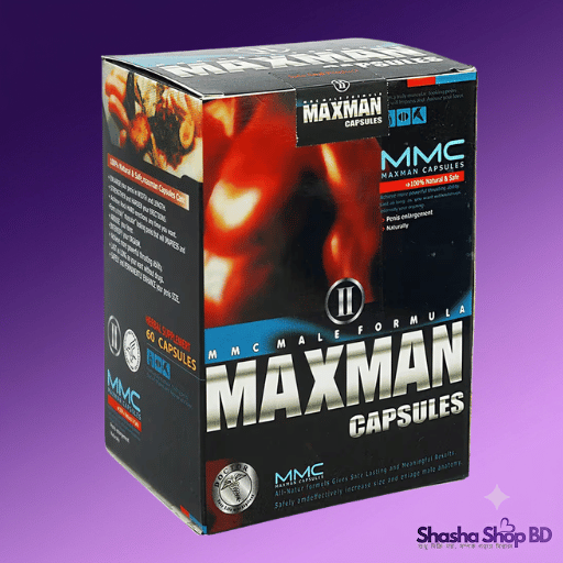 Maxman II Capsules 60pcs - MMC Male Formula Herbal Supplement | Shasha Shop BD